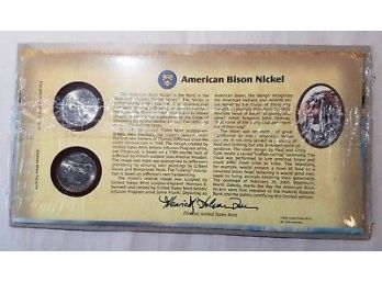 2005 American Bison Brilliant Uncirculated Nickel Set P&D Mint Philadelphia Denver Lot #301
