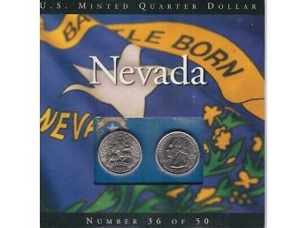 2006 Nevada United States Mint P & D Philadelphia Denver Brilliant Uncirculated Quarter Cent Set Lot #332