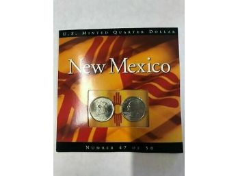2008 New Mexico United States Mint P & D Philadelphia Denver Brilliant Uncirculated Quarter Cent Set Lot #76