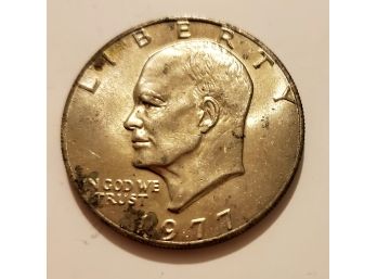 Old 1977 Dwight Eisenhower President Ike Dollar $1 Coin Lot #141