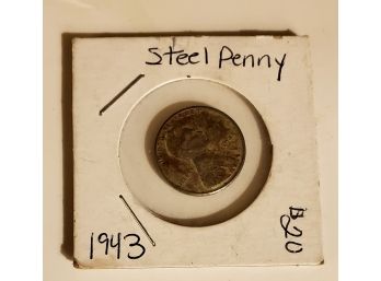 Old 1943 WW2 World War 2 Military Steel Penny One Cent Coin Lot #43
