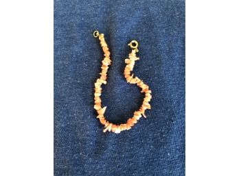 6' Genuine  Coral Bracelet