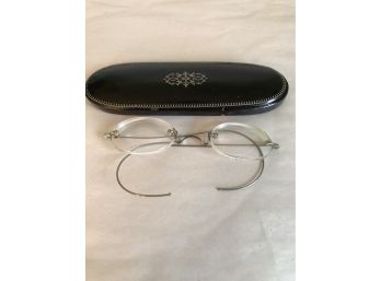 Antique Eyeglasses With Case