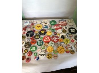 Huge Lot Of Over 70 Vintage Pins