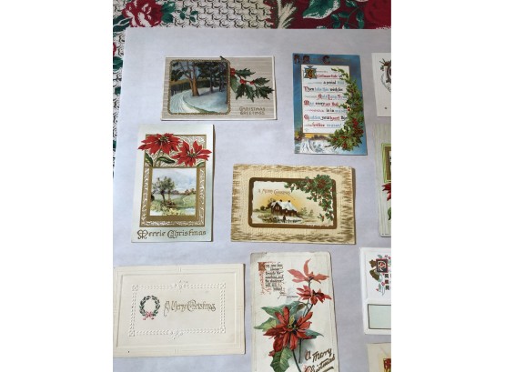 Lot Of 17 Vintage Christmas Postcards