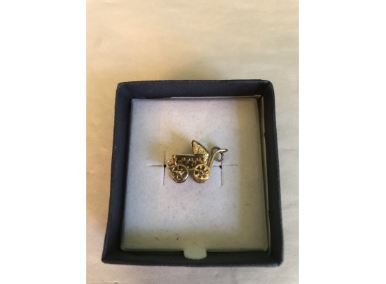 Vintage 14KT Baby Buggy Charm