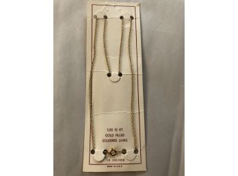 Vintage Old Store Stock 16' Gold Filled Chain
