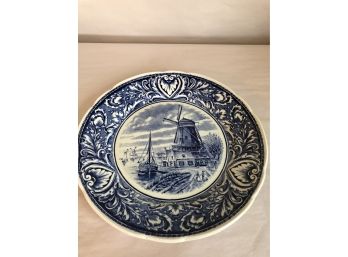Vintage Delft  10' Charger Plate