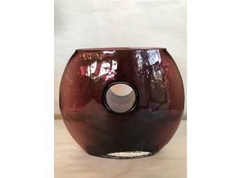 Large 7 1/2' MCM  Purple Glass Vase