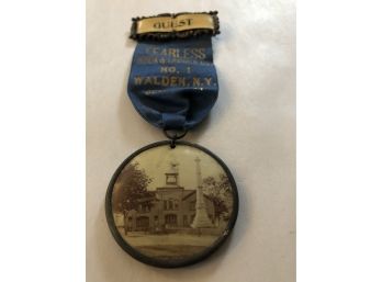 Antique Firefighter Guest Pin/Fob