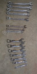 Assorted Craftsman Metric Box & Open Wrenches