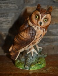 Long-Eared Owl Porcelain Figurine Andrea By Sadek