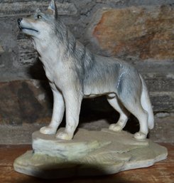 Wolf Porcelain Figurine Andrea By Sadek