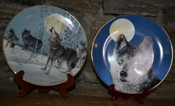 Jon Van Zyle Collectable Plates - Night Watch & Song To The Wilderness