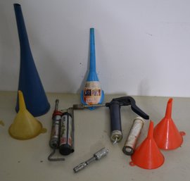 Funnels & Small Convenient Grease Guns