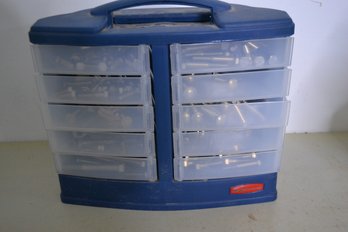 Rubbermaid Organizer Filled With Stainless Steel? Bolts