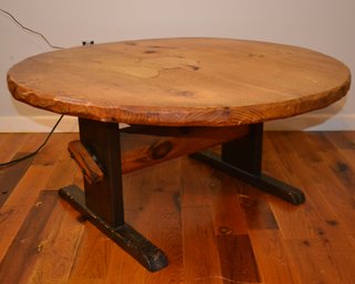 Another Solid Two-toned Rustic Wood Coffee Table