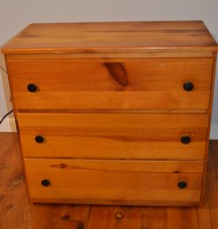 Small Three Drawered Wood Dresser