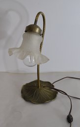 Metal Lily Base Lamp