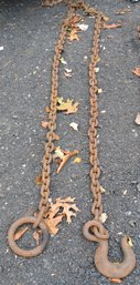 16 Feet Of Heavy Chain With Large Hook And Ring End