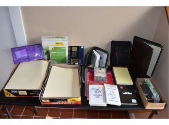 Office Supply Lot Includes: Copy Paper, Legal-Sized Folders, Notebooks, Pencils, Small Calculator & More