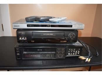 VCR/DVD Lot With Sony And Optimus Brands In Working Condition With Cables & Remotes
