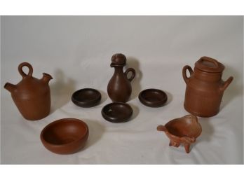 Great Assortment Hand Crafted Chilean Pottery