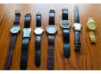 Assortment Of Men's Watches - One Is Marked Rolex! Take A Peak