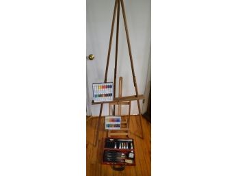 Get Creative - Two Easels Paint Sets & Brushes