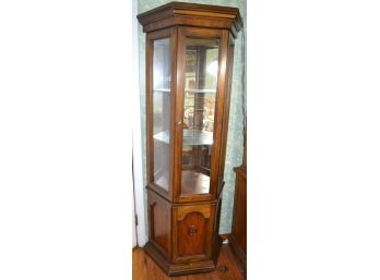 Curio Cabinet With Upper Lighting