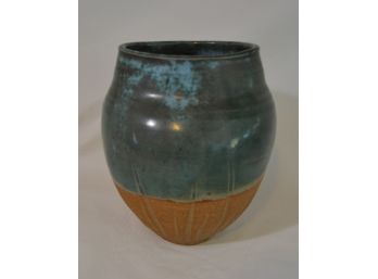 Hand Thrown Signed Stoneware Vase - Pottery