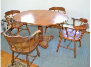 Oval Or Round Table & Four Chairs