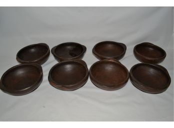 Set Of Eight Pottery Bowls