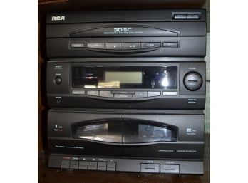RCA 3 Disc CD Player And Cassette Player