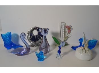 Vintage Glass Shoes, Figurines & More