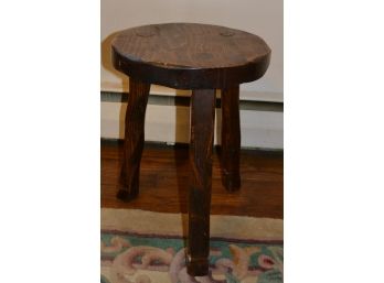 Great Rustic Hand-hewn Stool