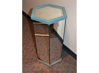 Small Octagon Mirror Side Table