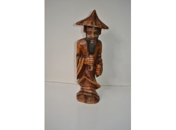 Solid Wood African Medicine Man Sculpture