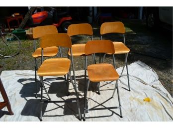 Wooden/Aluminum Barstool Chairs