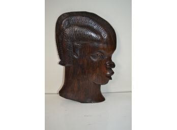 African Totem Solid Wood Sculpture