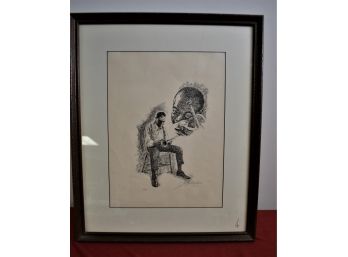 Signed Print Of 'The Jazz Player'