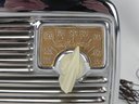 Silvertone, Art Deco, Tube Radio,  Sears & Roebuck, 1930s, 1940s, Chrome, Silver, Great Decorator Piece
