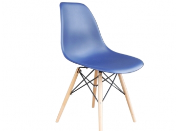 Eames Shell Chair Eifel Tower -  Maple Base, Navy Blue - Modernica Reproduction - In Sunroom