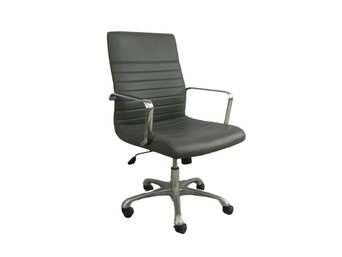 Total Knock Off Eames Aluminum Group Chair - Olive Green Vinyl - Adjustable - Very Comfortable,  Not Close