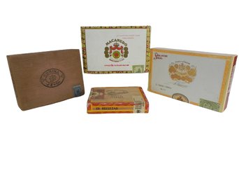 4 Cigar Boxes, Larks, Macanudo Montego, 25 Hampton Court Cafe, London, Fabrica De Tabacos, Alhambra