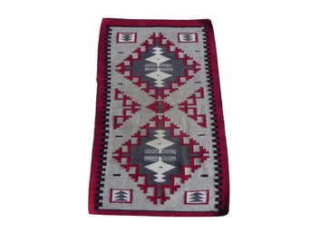 Navajo Weaving, Crownpoint ? 41 X 26, Dine, New Mexico, Navajo Rug, Hand Woven, Trading Post, Indian Weaving