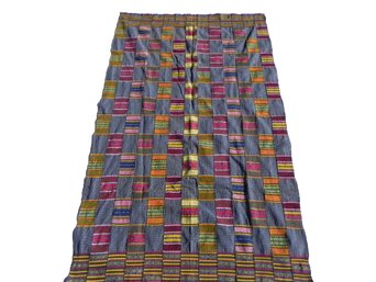 Ashanti Weaving, Ewe Cloth, Kente Fabric, Handwoven, Large 75 X 45, Ewe Fabric, Kente Cloth, African Weaving