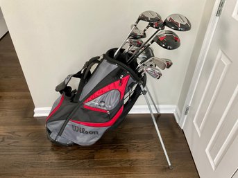 A Mixed Bag Of Left Handed Mens Golf Clubs, 19 Pieces