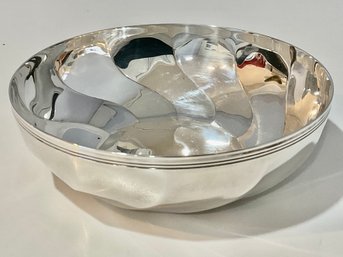 Vintage Christofle Silver Bowl With Swirl Design