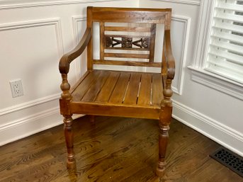A Stained Wood Batavia Chair